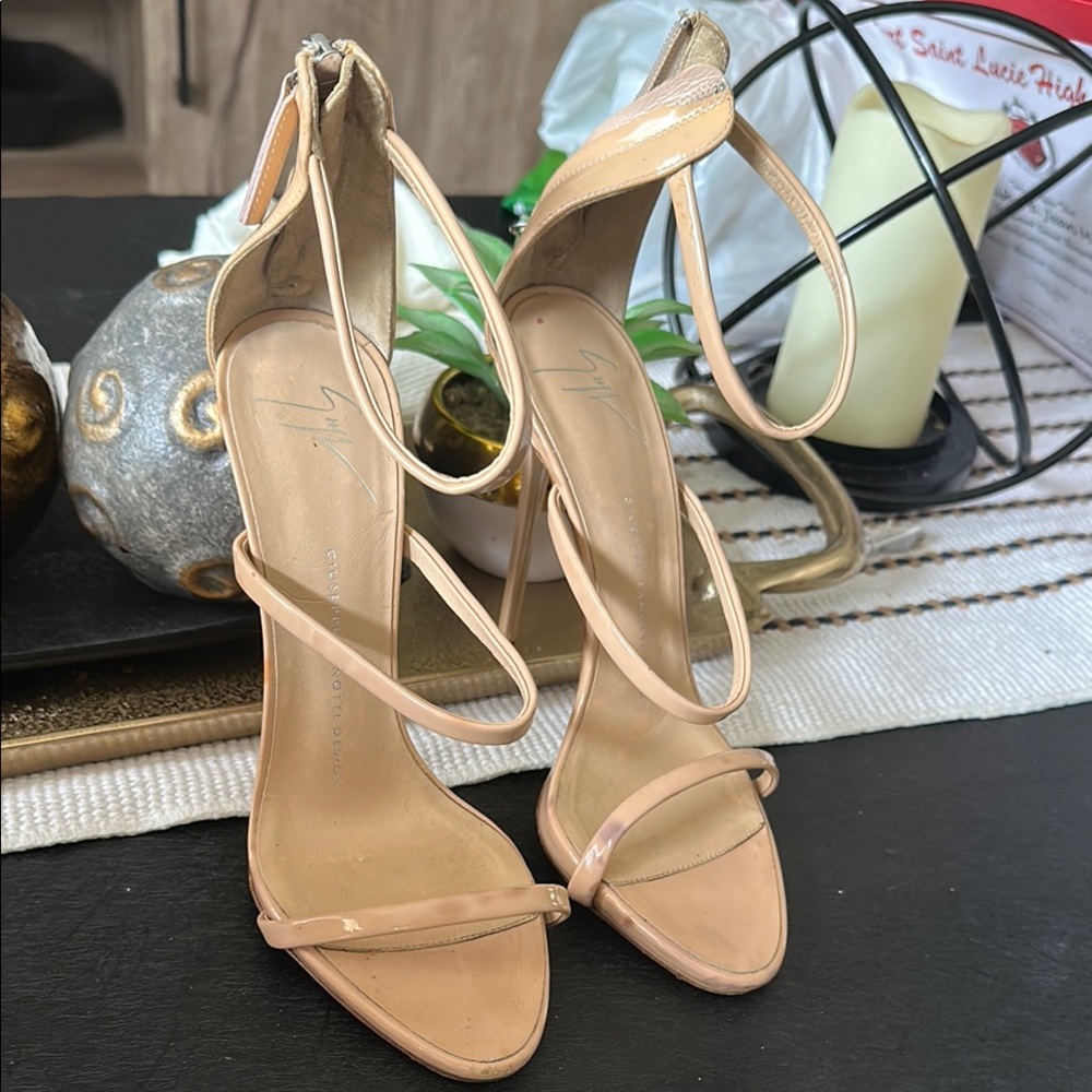 Elegant Nude Strappy Heels